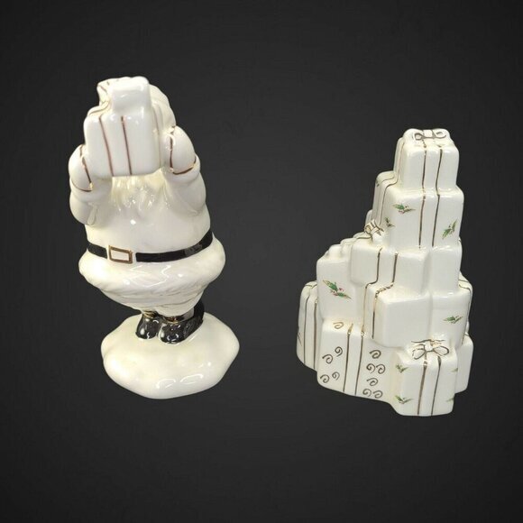 Santa Claus Salt and Pepper Shakers Holly Holidays Christmas Tree Presents‎ - Picture 3 of 11